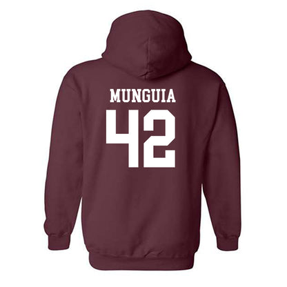 Texas State - NCAA Baseball : Austin Munguia - Classic Shersey Hooded Sweatshirt-1