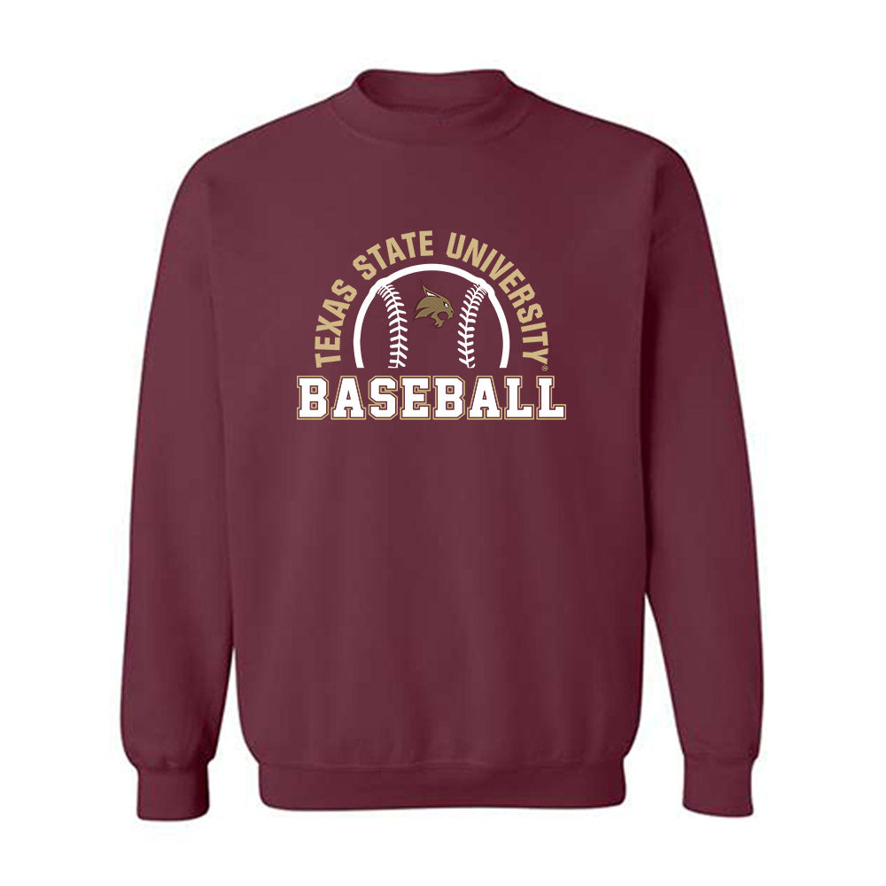 Texas State - NCAA Baseball : Titan Targac - Classic Shersey Crewneck Sweatshirt-0