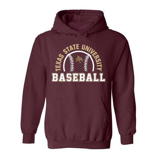 Texas State - NCAA Baseball : Manny Salas - Classic Shersey Hooded Sweatshirt-0