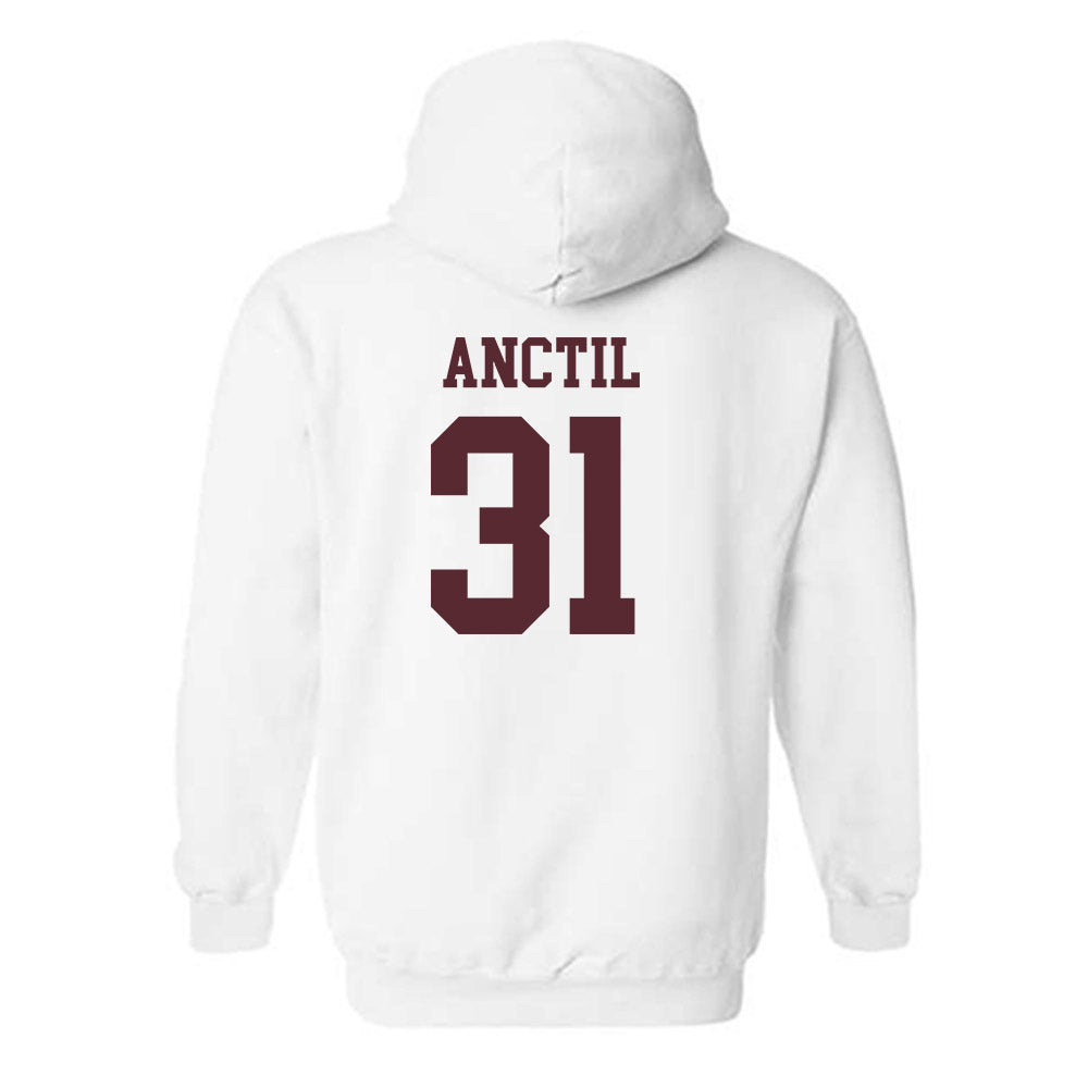 Texas State - NCAA Baseball : Justin Anctil - Classic Shersey Hooded Sweatshirt-1