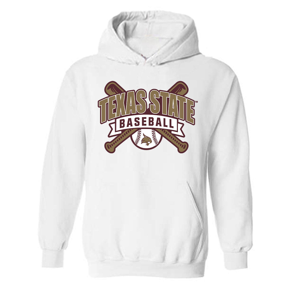 Texas State - NCAA Baseball : Colby Diaz - Hooded Sweatshirt Classic Shersey