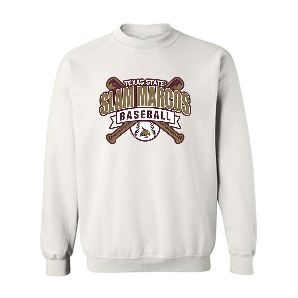Texas State - NCAA Baseball : Will Canalichio - Classic Shersey Crewneck Sweatshirt-0