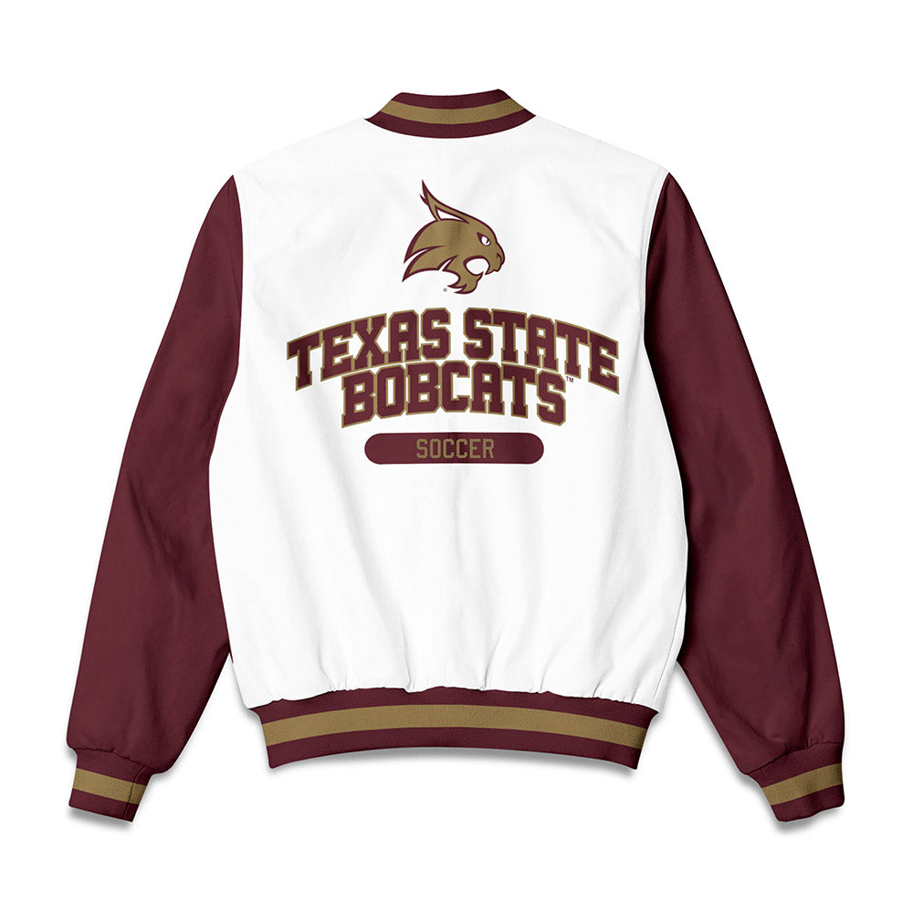 Texas State - NCAA Women's Soccer : Brooke Martinez - Bomber Jacket-1