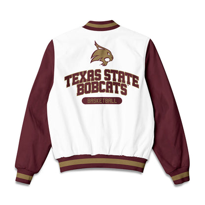 Texas State - NCAA Women's Basketball : Addison Carr - Bomber Jacket-1