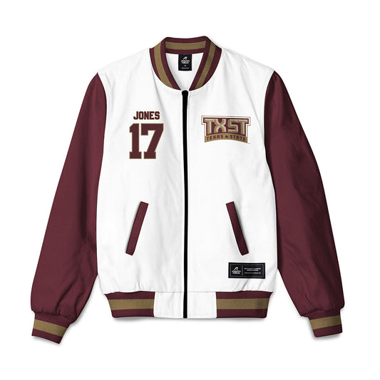 Texas State - NCAA Football : chris jones - Bomber Jacket-0