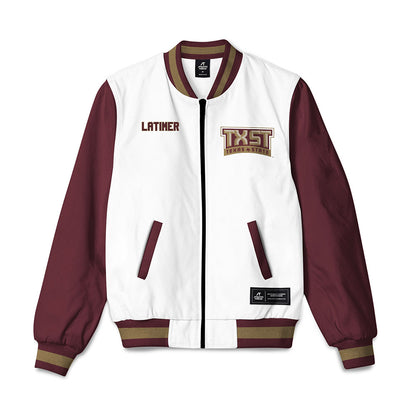 Texas State - NCAA Cheerleading : Gianni Latimer - Bomber Jacket-0