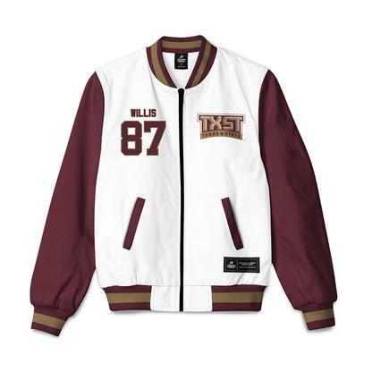 Texas State - NCAA Football : Kristopher Willis - Bomber Jacket-0