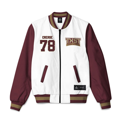 Texas State - NCAA Football : Anfernee Crease - Bomber Jacket-0