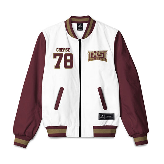 Texas State - NCAA Football : Anfernee Crease - Bomber Jacket-0
