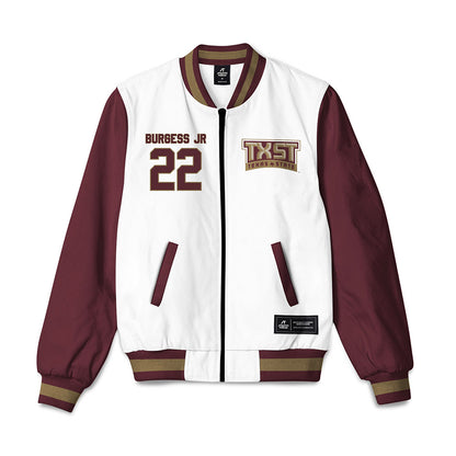 Texas State - NCAA Football : Torrance Burgess Jr - Bomber Jacket-0