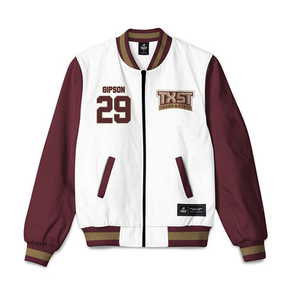 Texas State - NCAA Football : Greg Gipson - Bomber Jacket-0