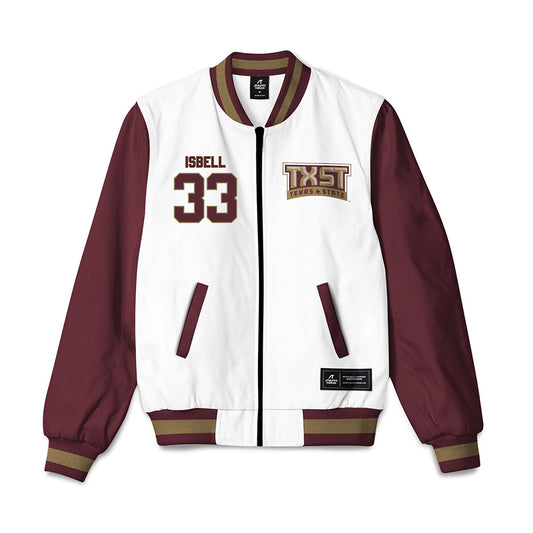 Texas State - NCAA Football : Blake Isbell - Bomber Jacket-0
