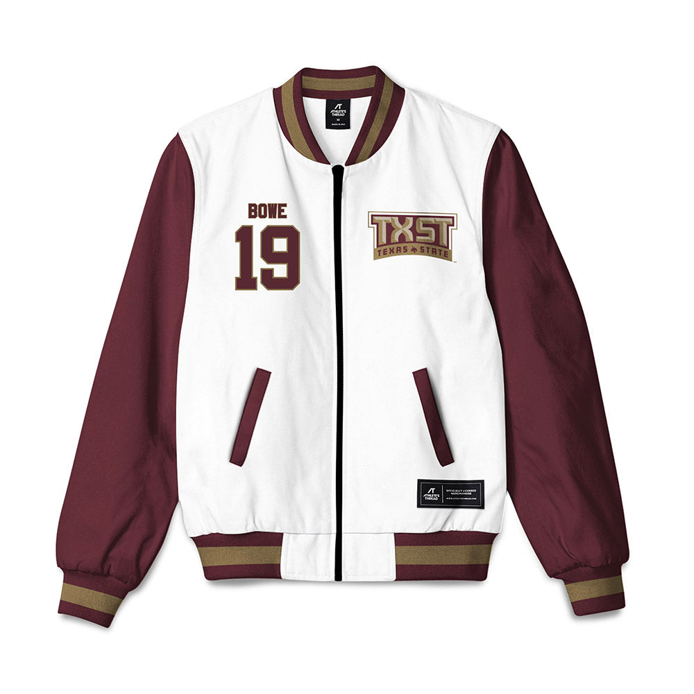 Texas State - NCAA Women's Soccer : Jade Bowe - Bomber Jacket-0