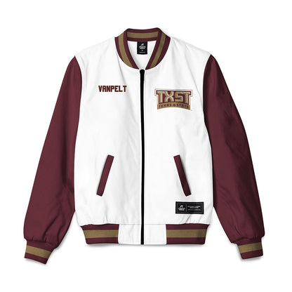 Texas State - NCAA Women's Tennis : Kinley VanPelt - Bomber Jacket-0