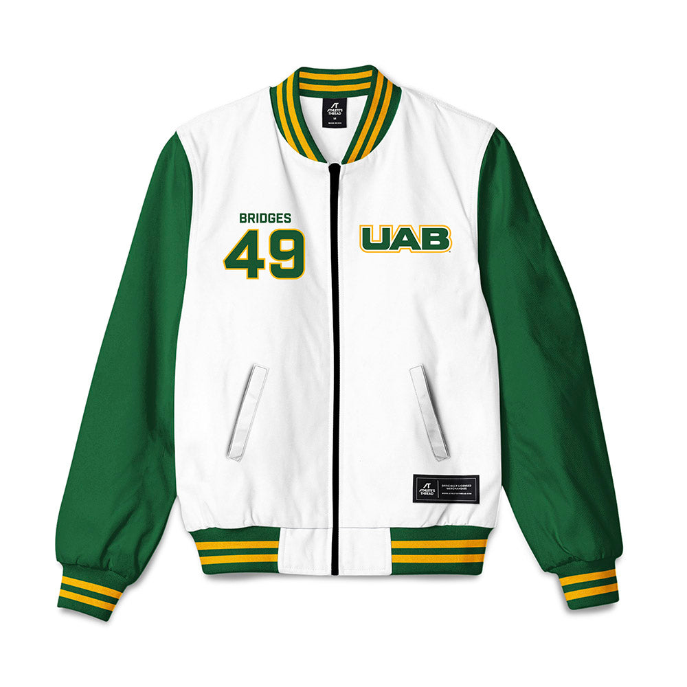 UAB - NCAA Football : Jacoby Bridges - Bomber Jacket-0