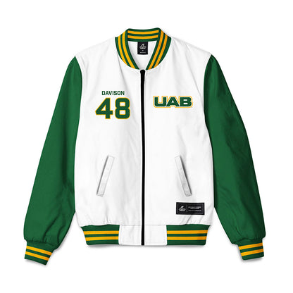UAB - NCAA Football : Phillip Davison - Bomber Jacket-0