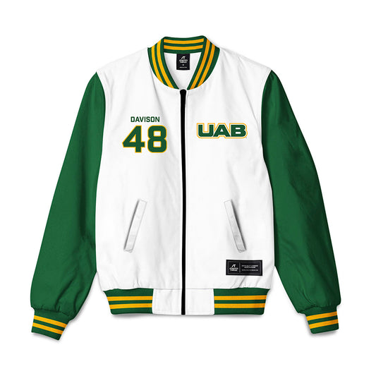 UAB - NCAA Football : Phillip Davison - Bomber Jacket-0