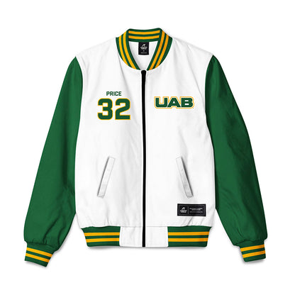 UAB - NCAA Baseball : Max Price - Bomber Jacket-0