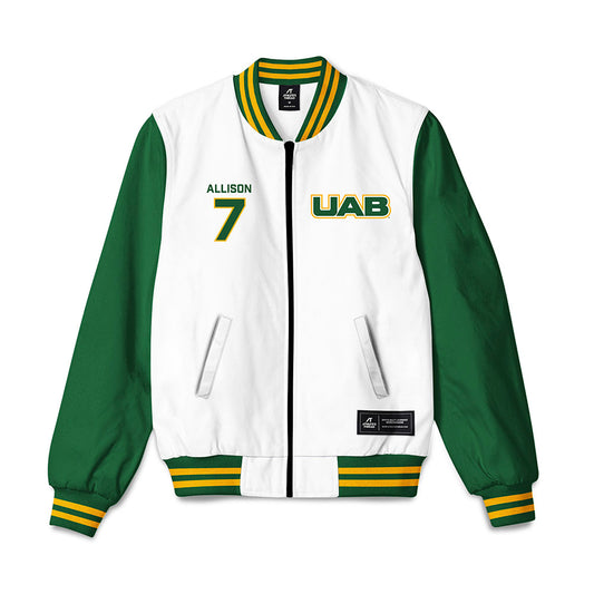 UAB - NCAA Women's Volleyball : Brooklyn Allison - Bomber Jacket-0