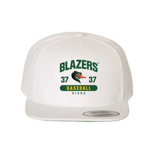 UAB - NCAA Baseball : Justin Hicks - Snapback Hat-0