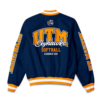 UT Martin - NCAA Softball : Cadence Cox - Bomber Jacket-1