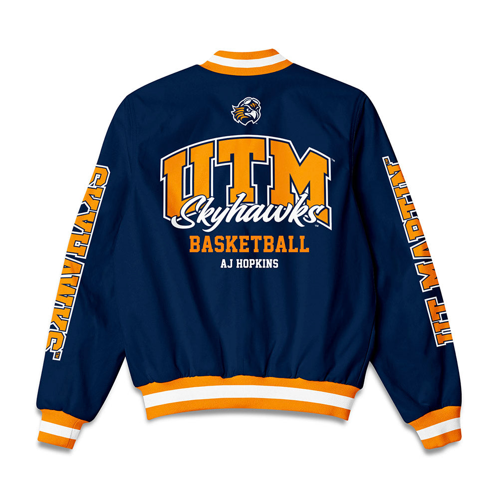 UT Martin - NCAA Men's Basketball : AJ Hopkins - Bomber Jacket-1