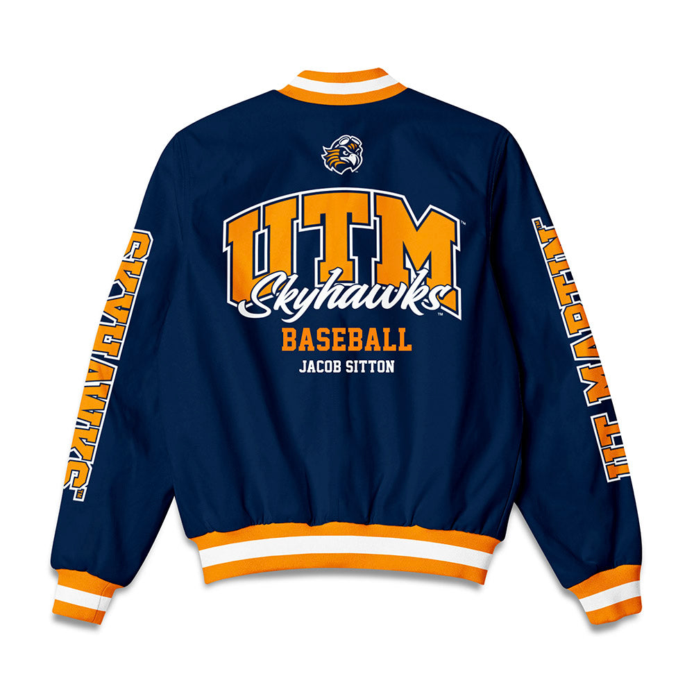 UT Martin - NCAA Baseball : Jacob Sitton - Bomber Jacket-1
