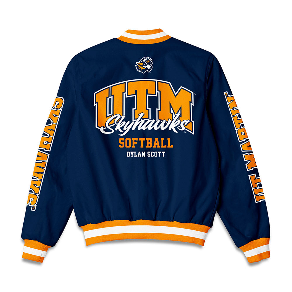 UT Martin - NCAA Softball : Dylan Scott - Bomber Jacket-1