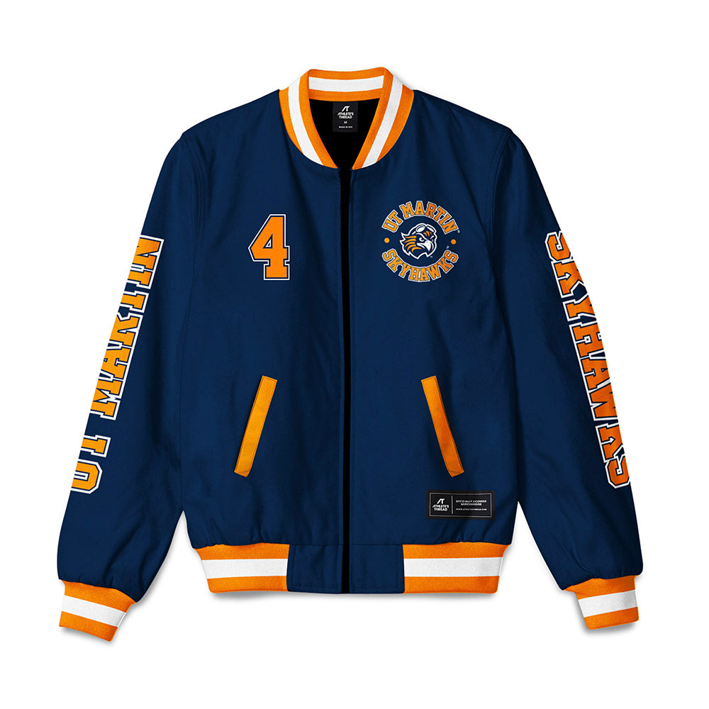 UT Martin - NCAA Baseball : Choyce Diffey - Bomber Jacket