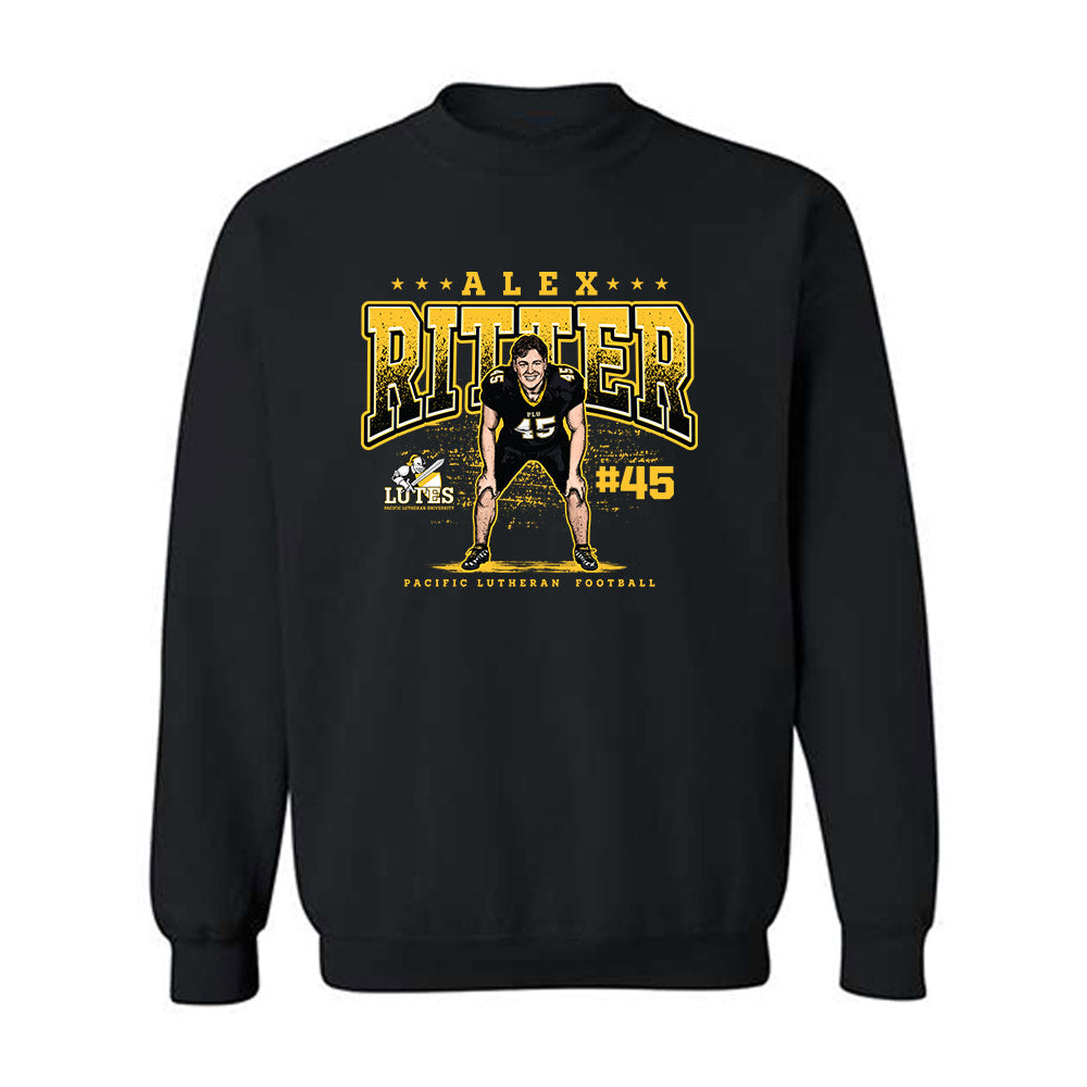 PLU - NCAA Football : Alex Ritter - Crewneck Sweatshirt Individual Caricature