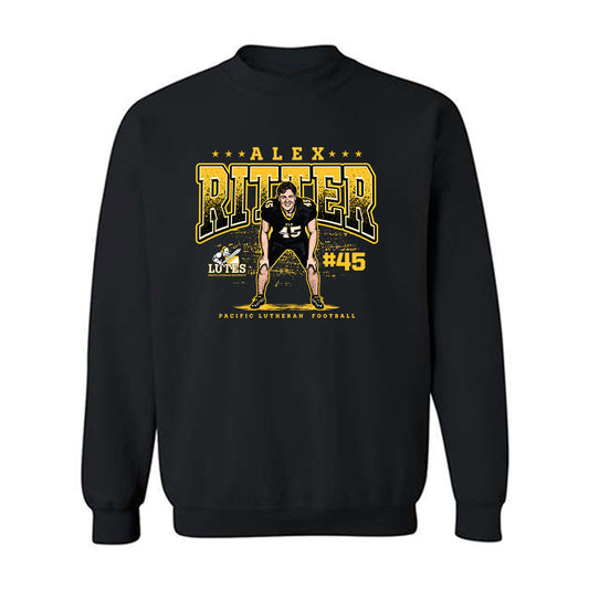PLU - NCAA Football : Alex Ritter - Crewneck Sweatshirt Individual Caricature