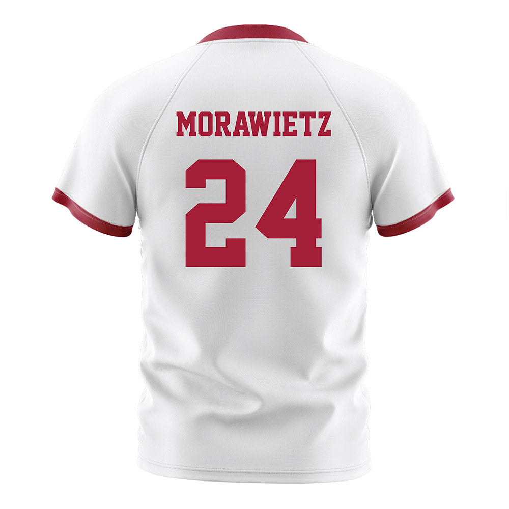 Arkansas - NCAA Women's Soccer : Kayla Morawietz - White Soccer Jersey-1