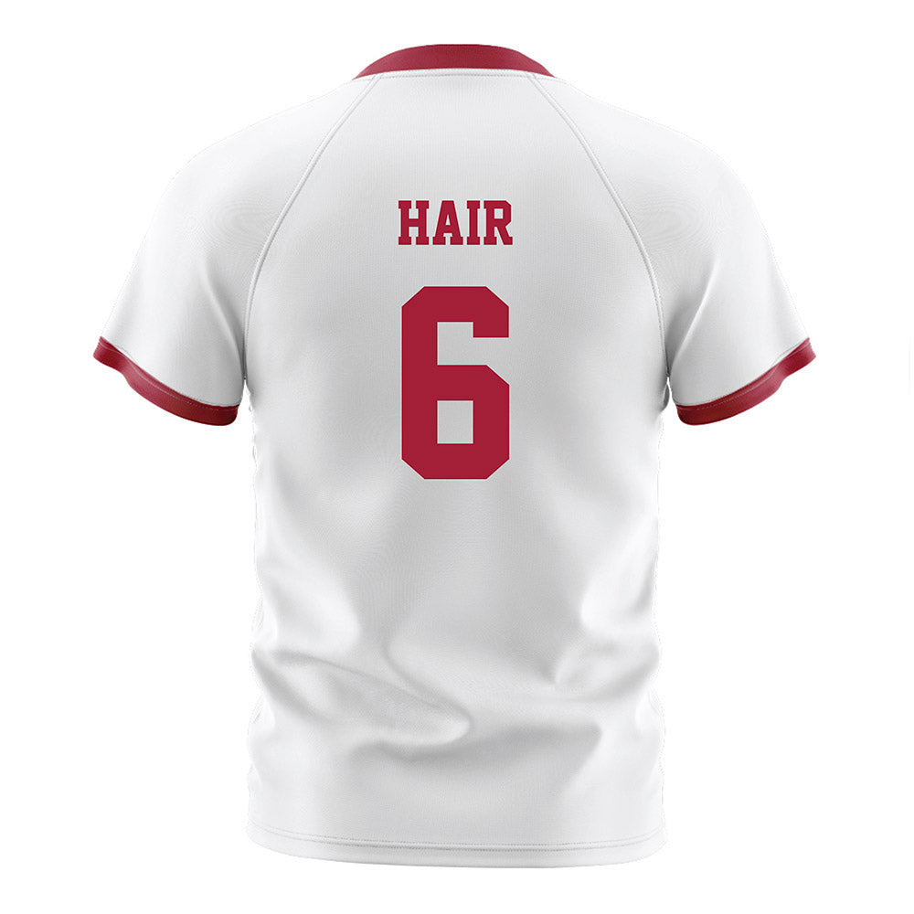 Arkansas - NCAA Women's Soccer : Cora Hair - White Soccer Jersey-1