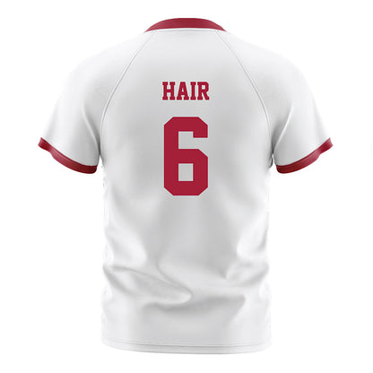 Arkansas - NCAA Women's Soccer : Cora Hair - White Soccer Jersey-1