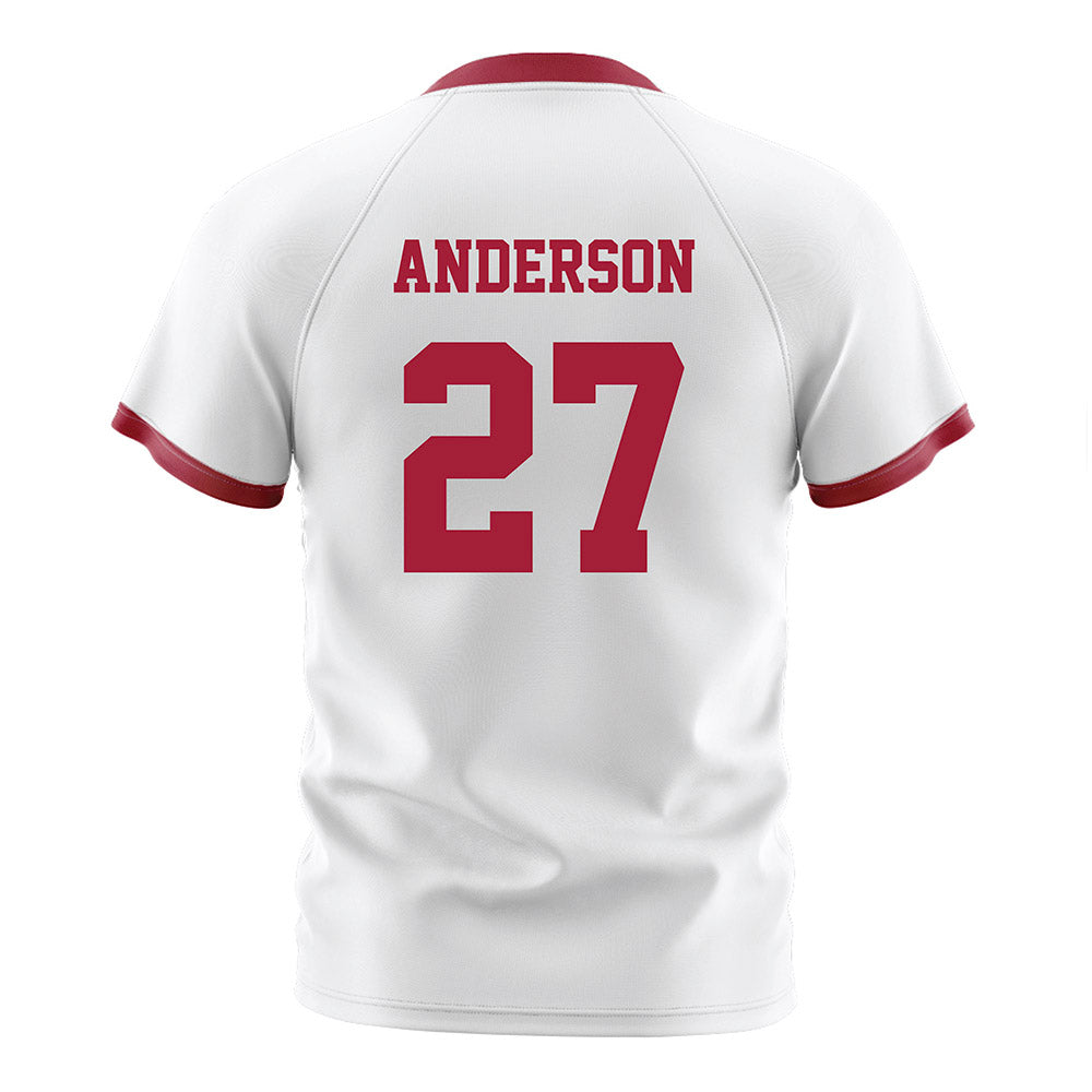 Arkansas - NCAA Women's Soccer : Dejionee Anderson - White Soccer Jersey