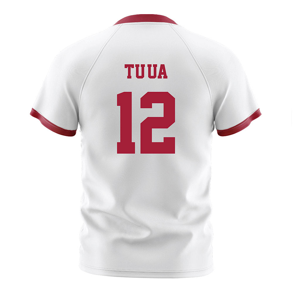 Arkansas - NCAA Women's Soccer : Vailana Tu'ua - White Soccer Jersey-1