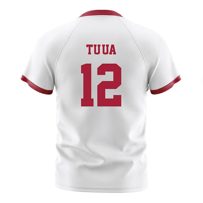 Arkansas - NCAA Women's Soccer : Vailana Tu'ua - White Soccer Jersey-1