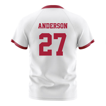 Arkansas - NCAA Women's Soccer : Dejionee Anderson - White Soccer Jersey