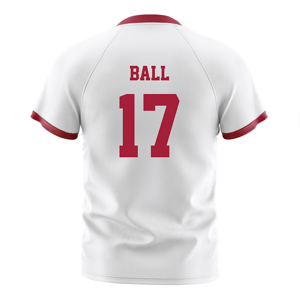 Arkansas - NCAA Women's Soccer : Kennedy Ball - White Soccer Jersey-1