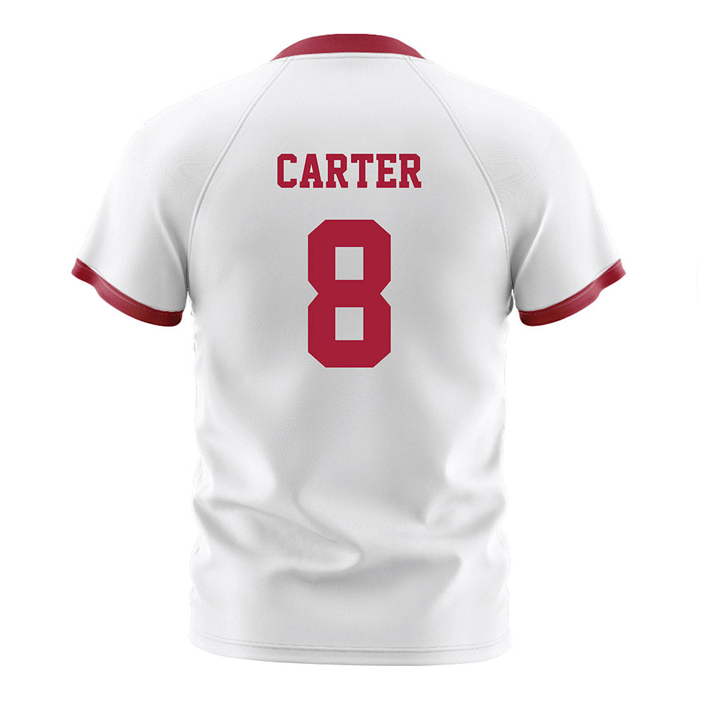 Arkansas - NCAA Women's Soccer : Kate Carter - White Soccer Jersey