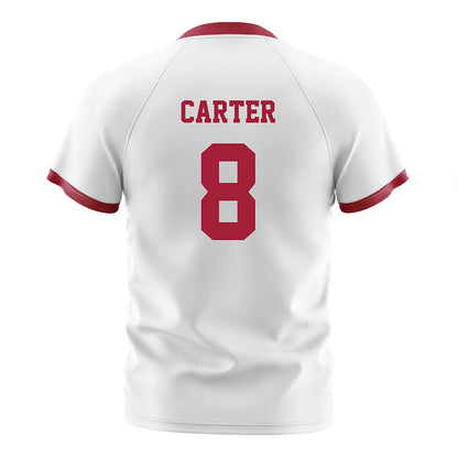 Arkansas - NCAA Women's Soccer : Kate Carter - White Soccer Jersey