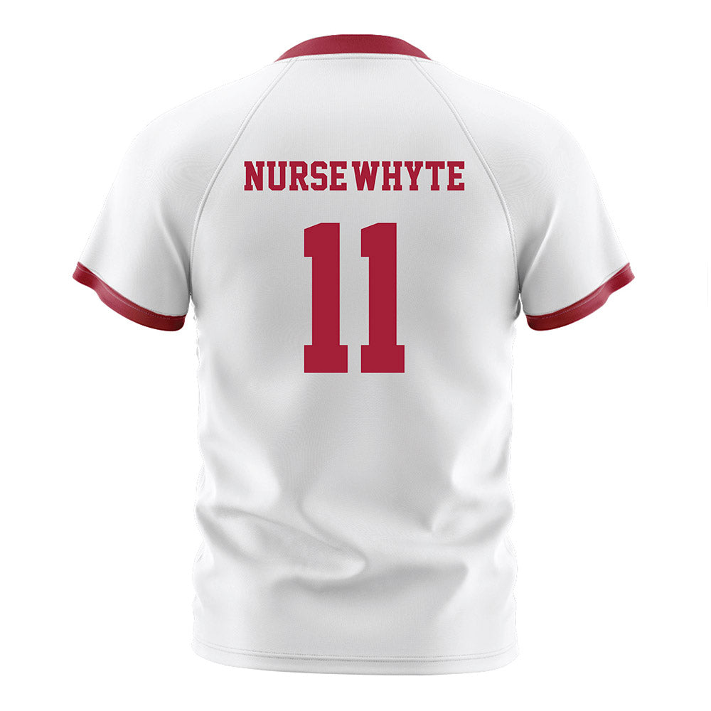 Arkansas - NCAA Women's Soccer : Aniyah Nurse-Whyte - White Soccer Jersey-1