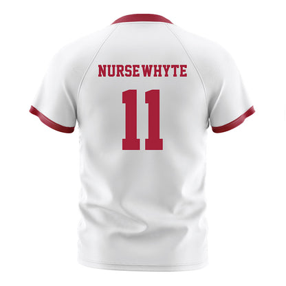 Arkansas - NCAA Women's Soccer : Aniyah Nurse-Whyte - White Soccer Jersey-1