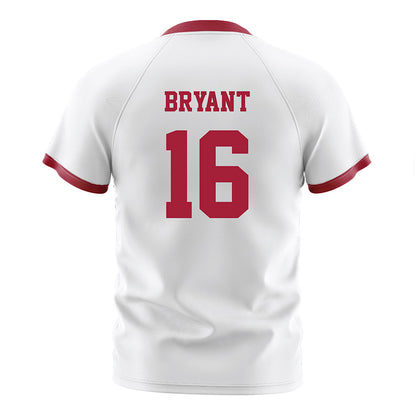 Arkansas - NCAA Women's Soccer : Jordan Bryant - White Soccer Jersey-1