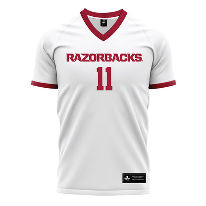 Arkansas - NCAA Women's Soccer : Aniyah Nurse-Whyte - White Soccer Jersey-0