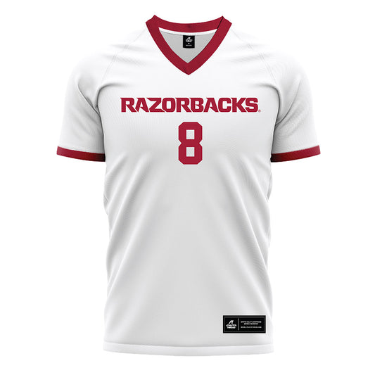 Arkansas - NCAA Women's Soccer : Kate Carter - White Soccer Jersey