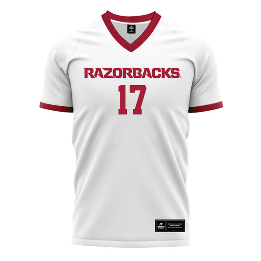 Arkansas - NCAA Women's Soccer : Kennedy Ball - White Soccer Jersey