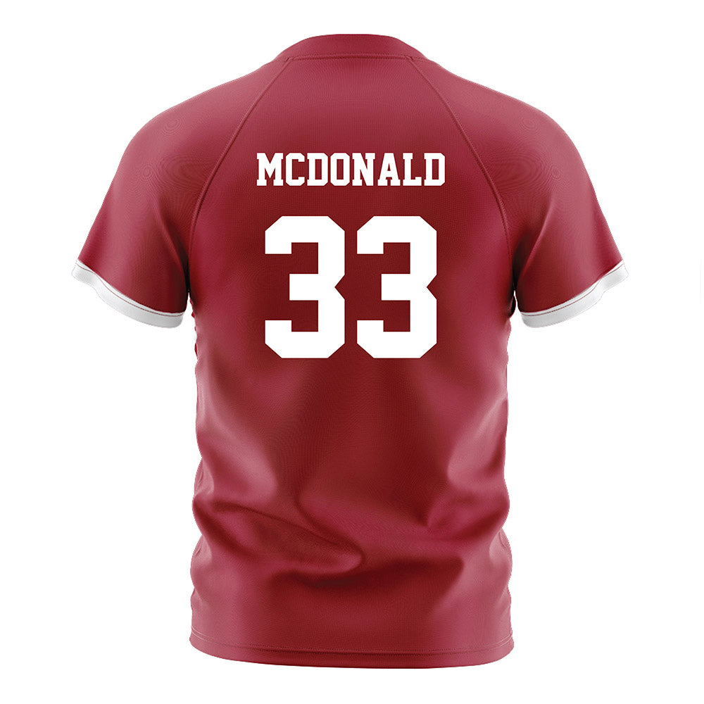 Arkansas - NCAA Women's Soccer : Madden McDonald - Cardinal Soccer Jersey-1