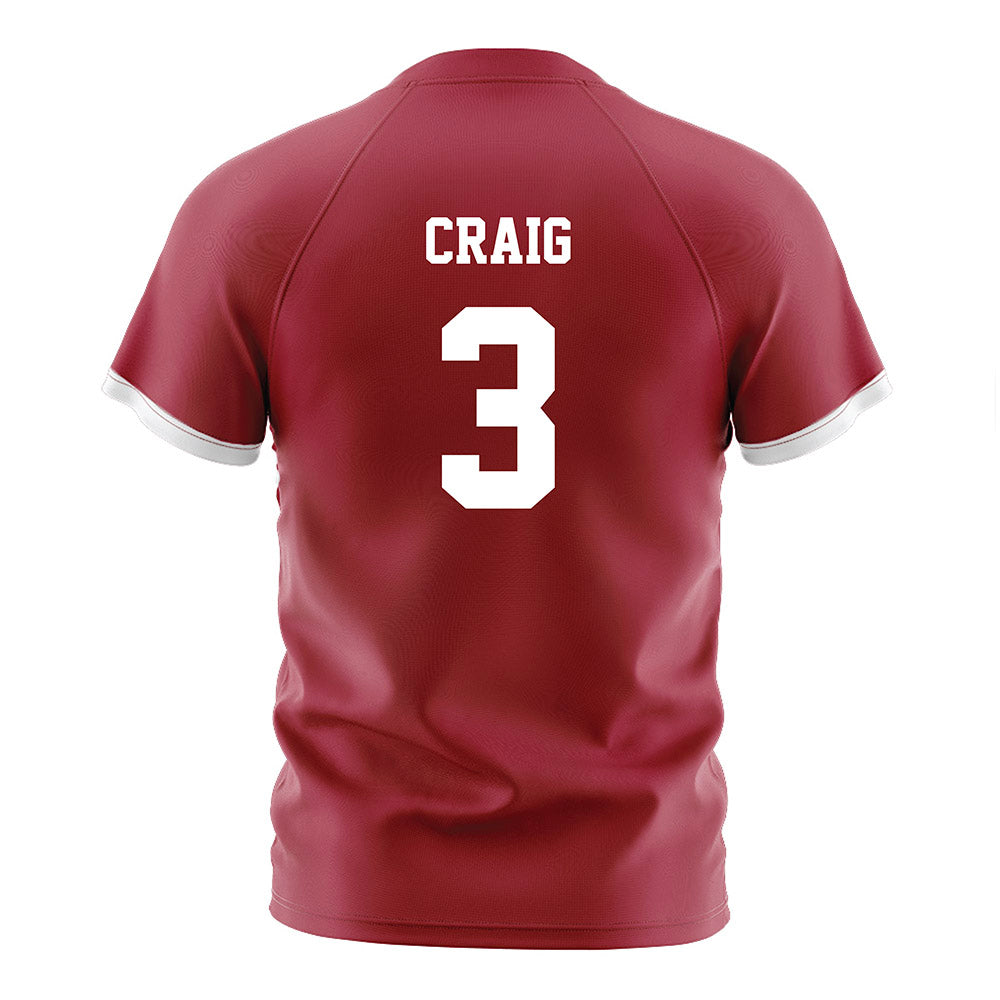 Arkansas - NCAA Women's Soccer : Nuria Craig - Cardinal Soccer Jersey-1