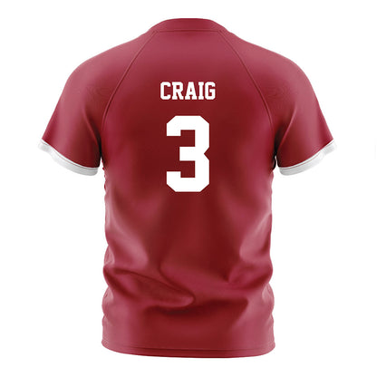 Arkansas - NCAA Women's Soccer : Nuria Craig - Cardinal Soccer Jersey-1